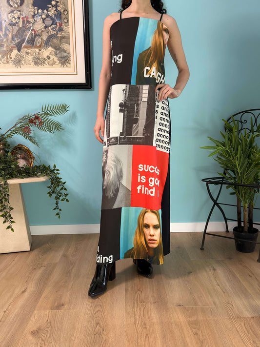 שמלה בפרינט מגניב (S)