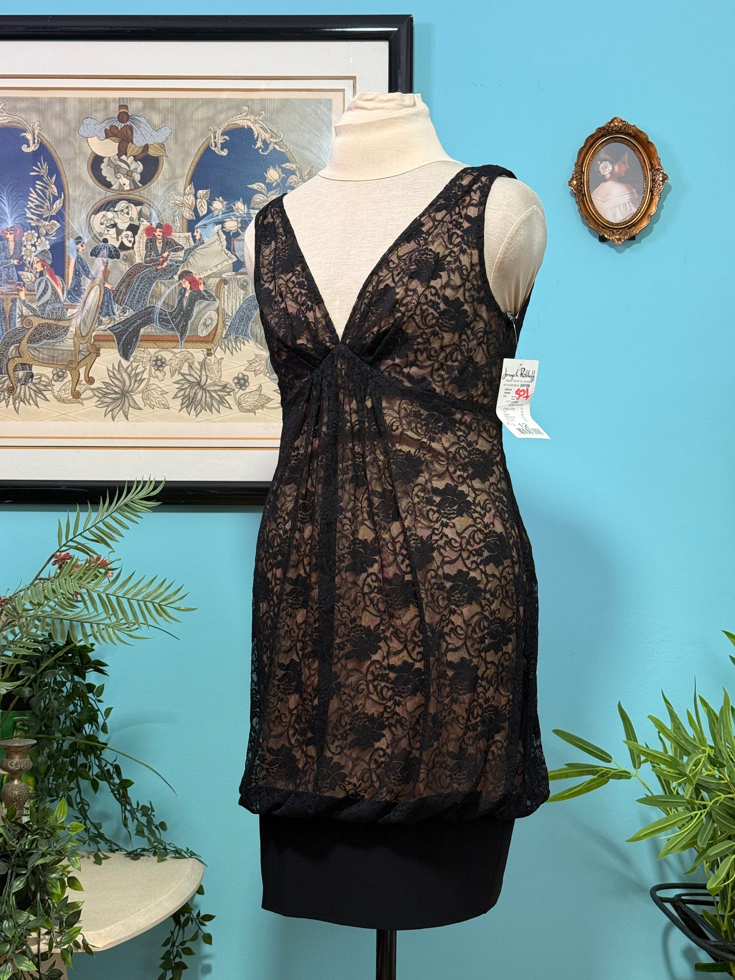 שמלת ערב תחרה (M-L)