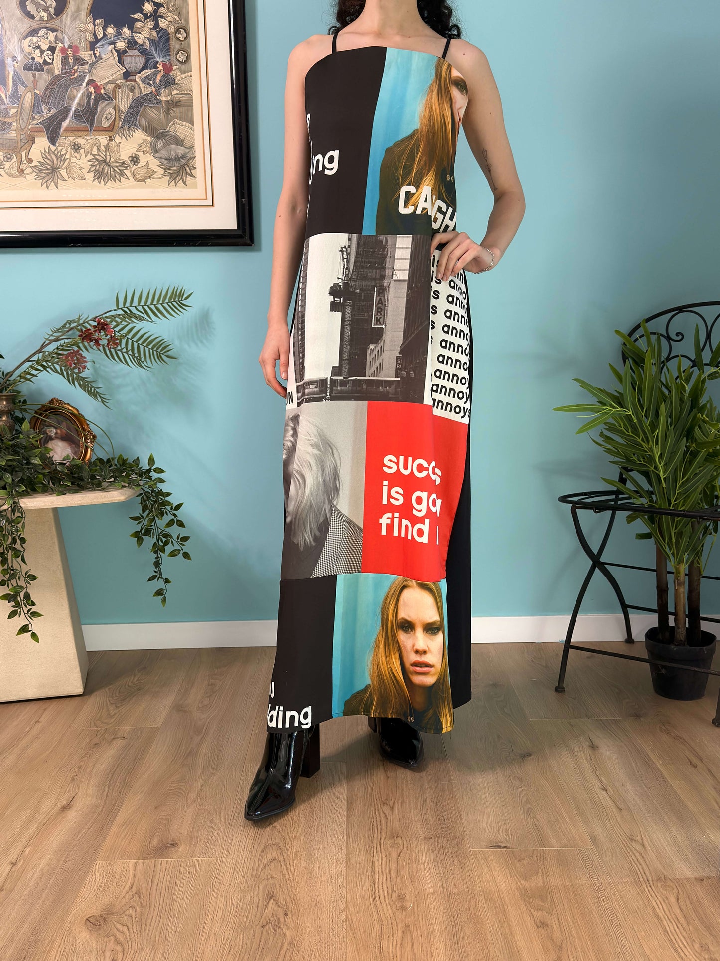 שמלה בפרינט מגניב (S)