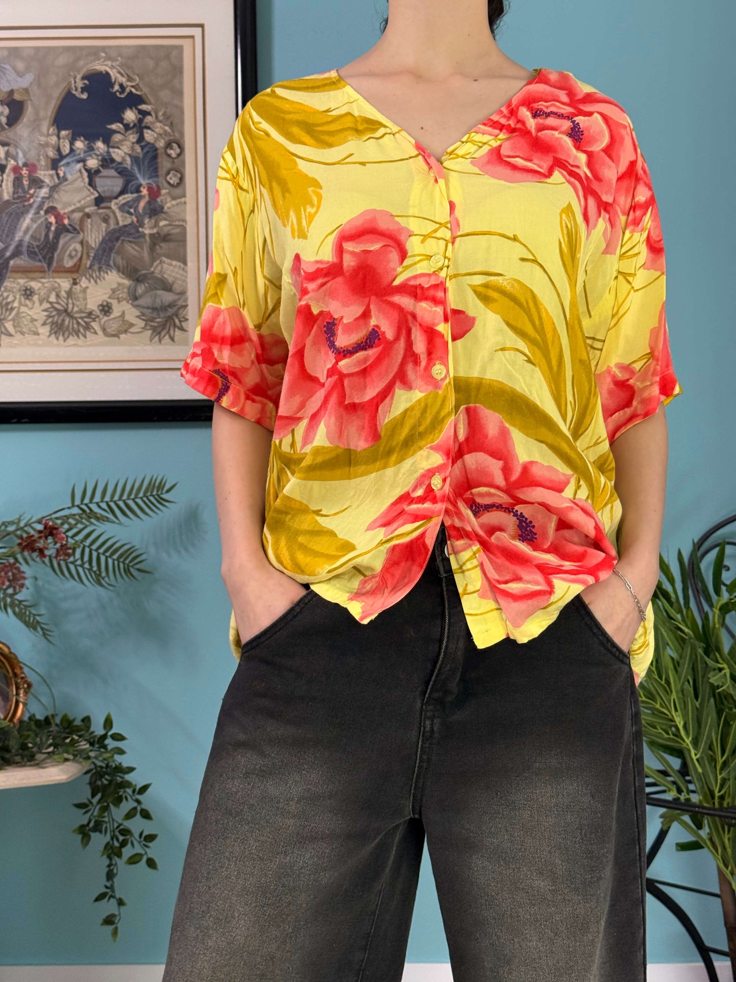 חולצה מכופתרת מקסימה (S-XL)